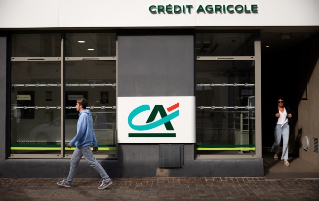Le Crédit Agricole s'est vu imposer une pénalité de 7,5 millions d'euros par la BCE. @Vincent Feuray, Hans Lucas - AFP